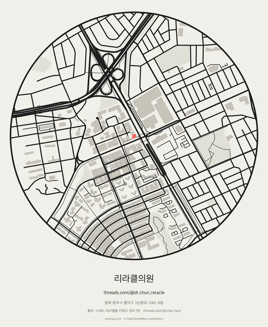 리라클의원 지도 카드
